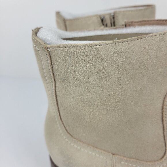 Cole Haan Naia Pointed Toe Block Heel Booties Women's Light Beige Size 7.5B - Picture 5 of 12